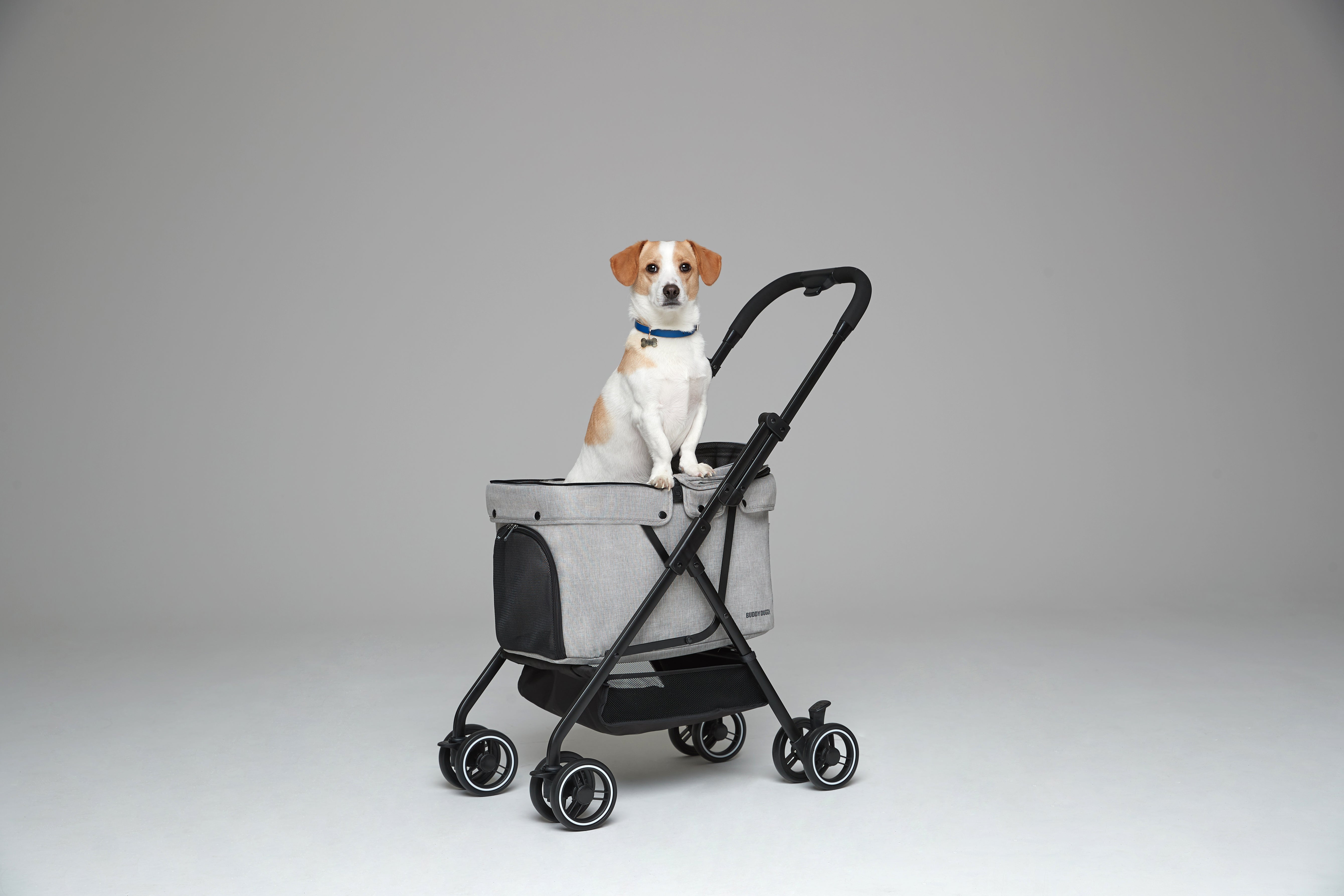 Lazy buddy dog stroller rubber hot sale wheels stroller